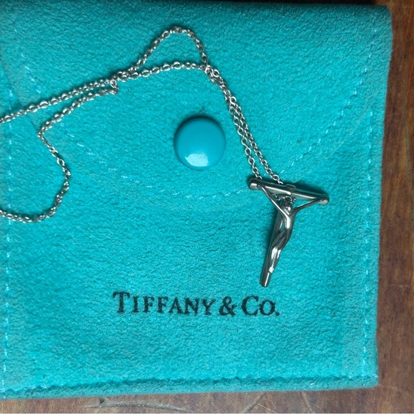Tiffany & Co. Silver Figure Pendant Necklace - Picture 1 of 5